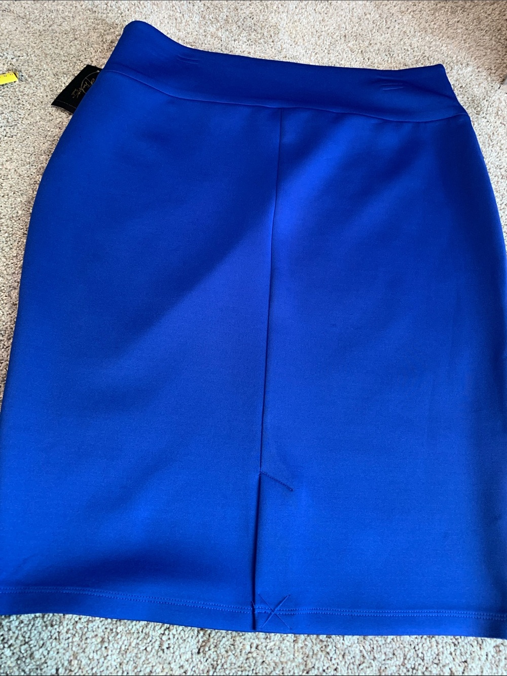 Thalia Sodi Classic Royal Blue Pencil Skirt Size XL NEW Stretch Material Comfort - Picture 8 of 8